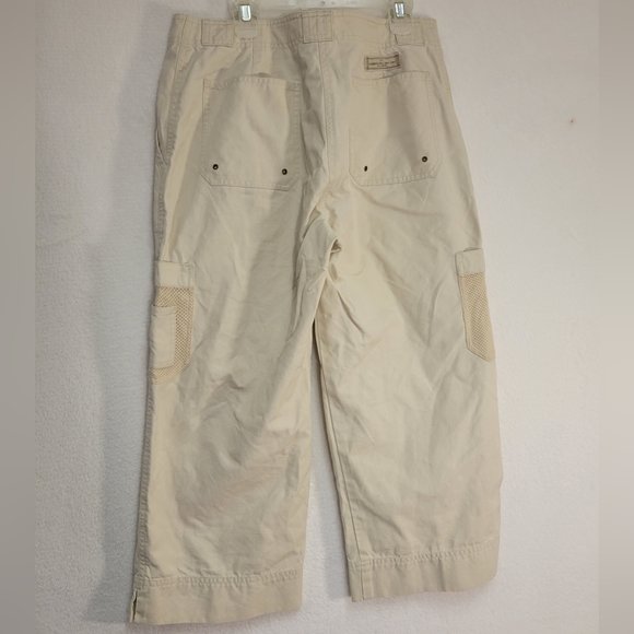 Ralph lauren Cargo pants Tan Safari cropped size 6 - Picture 6 of 9